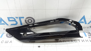 Left fog light frame for BMW X7 G07 19-22, gloss black, M-Sport