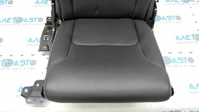 Rear row of seats, left, 3rd row, Volvo XC90 16-23, black leather, nappa, dented, corrosion, scratches