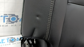 Rear row of seats, left, 3rd row, Volvo XC90 16-23, black leather, nappa, dented, corrosion, scratches