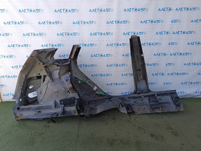 Quarter wing rear left Audi Q5 80A 18-24 sawed off, with central pillar, black, pokes