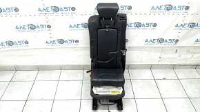 Volvo XC90 16-23 center rear seat, black leather, nappa, for 3 rows, with seat belt, child seat, dented, scratches