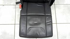 Volvo XC90 16-23 center rear seat, black leather, nappa, for 3 rows, with seat belt, child seat, dented, scratches