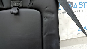 Volvo XC90 16-23 center rear seat, black leather, nappa, for 3 rows, with seat belt, child seat, dented, scratches