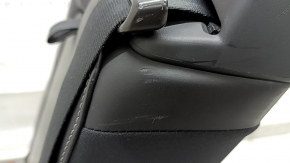 Volvo XC90 16-23 center rear seat, black leather, nappa, for 3 rows, with seat belt, child seat, dented, scratches
