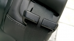 Volvo XC90 16-23 center rear seat, black leather, nappa, for 3 rows, with seat belt, child seat, dented, scratches