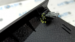 Volvo XC90 16-26 black lower left rear pillar trim, scratch, crack in mount