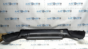 Bare rear bumper Nissan Rogue 24-26 S, SV, broken fasteners, bent fastener, scratches