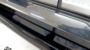 Radiator grille VW Tiguan 18-21 without emblem, 3 chrome stripes, black gloss on top, chrome tips