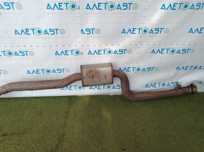 Exhaust line, middle section, BMW F30 16-18 PHEV, with barrel, with valve, rusty
