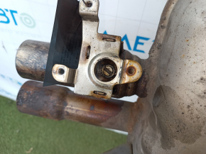 Exhaust line, middle section, BMW F30 16-18 PHEV, with barrel, with valve, rusty