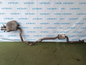 Exhaust line, middle section, BMW F30 16-18 PHEV, with barrel, with valve, rusty