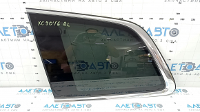 Volvo XC90 16-26 rear left window, tinted glass with antenna, scratches on chrome