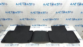 Set of interior mats, rubber, Volvo XC90 16-23 for 3rd row, tear, scratches, scuffs