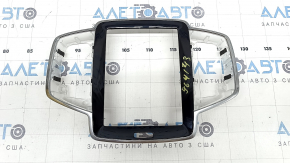 Volvo XC90 16-23 front panel trim, glossy black, chrome, scratches