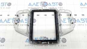 Volvo XC90 16-23 front panel trim, glossy black, chrome, scratches