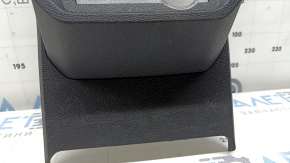 Black center console trim with deflector for VW Tiguan 18-19, for cigarette lighter and USB, scratches