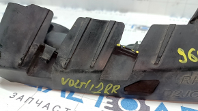 The right rear bumper mount under the headlight of a Chevrolet Volt 16-19 is broken.