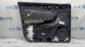 Black front right door panel for VW Tiguan 18-20, black leather armrest, leather insert, with a buzzer, scratches, bump
