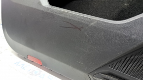 Black front left door panel for a VW Tiguan 18-20, with a buzzer, black leather armrest, leather insert, scratches, dry-cleanable