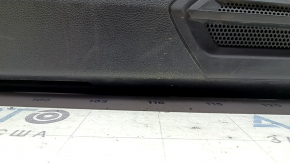 Black front left door panel for a VW Tiguan 18-20, with a buzzer, black leather armrest, leather insert, scratches, dry-cleanable