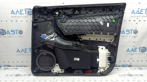 Black front left door panel for a VW Tiguan 18-20, with a buzzer, black leather armrest, leather insert, scratches, dry-cleanable