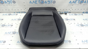 VW Tiguan 18-21 passenger seat cushion upholstery, black leather, perforated, heated, cleanable