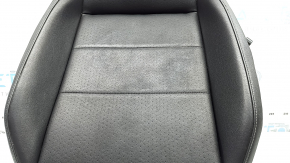 VW Tiguan 18-21 passenger seat cushion upholstery, black leather, perforated, heated, cleanable
