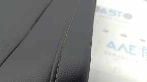 Rear seat cushion, 2nd row, right, VW Tiguan 18-21, black leather, perforated, scratches