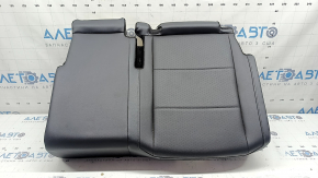 Rear seat cushion, 2nd row, left, VW Tiguan 18-21, black leather, perforated