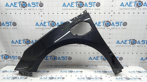 Front left fender Chevrolet Volt 16-19 black GB8, corrosion, paint blistering, painted