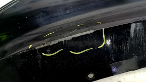 Black rear bumper, bare lower, Chevrolet Volt 16-19, for parking sensors, broken mount, scratches