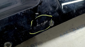 Black rear bumper, bare lower, Chevrolet Volt 16-19, for parking sensors, broken mount, scratches