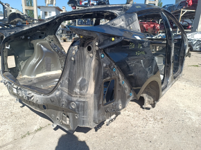 Quarter wing rear right Toyota Prius 50 16-18 under BSM on the body, black, butt