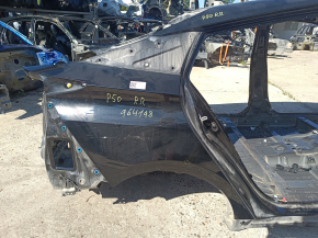 Quarter wing rear right Toyota Prius 50 16-18 under BSM on the body, black, butt