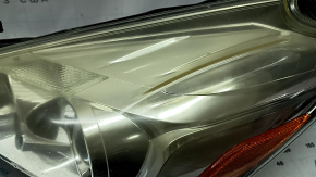 Left front headlight for Toyota Prius V 15-17, bare, halogen, needs polishing, broken mount