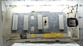 Toyota Prius V 12-16 gray headliner, no sunroof, creases, needs dry cleaning, tears, torn foam