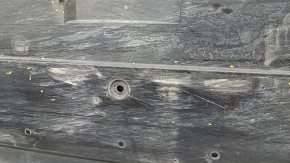 Right underbody protection for Toyota Prius 50 16-18 is worn and dented.