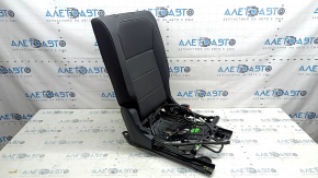 Rear seat backrest, 2nd row, right, VW Tiguan 18-21, black leather, perforated, with frame, for cleaning