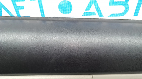 Door trim panel rear left Toyota Prius V 15-17 gray, armrest leather gray, with handle, scratches, broken fastener