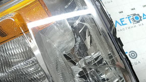 Ford F-150 18-20 left front headlight, bare, halogen, broken housing, scratches
