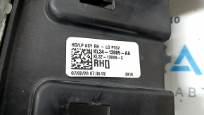 Ford F-150 18-20 right front headlight is bare, halogen, broken mounts, broken housing, cracks in the glass