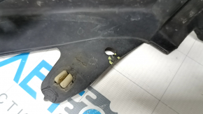 Front bumper, bare, Toyota Prius V 15-17 rest, black, crack, cracks in fasteners, scratches