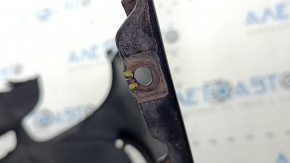 Front bumper, bare, Toyota Prius V 15-17 rest, black, crack, cracks in fasteners, scratches