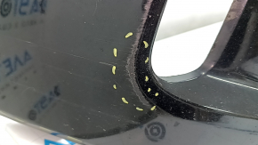 Front bumper, bare, Toyota Prius V 15-17 rest, black, crack, cracks in fasteners, scratches