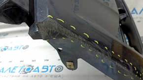 Front bumper, bare, Toyota Prius V 15-17 rest, black, crack, cracks in fasteners, scratches