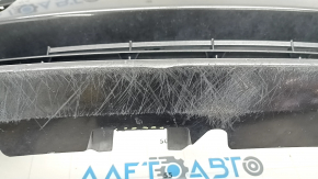 Toyota Prius V 15-17 front bumper lower grille without fog lights, scratches, broken fasteners, non-standard holes, dents