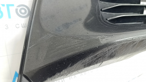 Toyota Prius V 15-17 front bumper lower grille without fog lights, scratches, broken fasteners, non-standard holes, dents