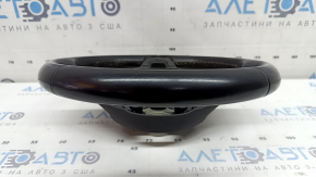 VW Tiguan 18-21 black leather steering wheel, no buttons or trim, scratches, dents