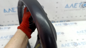 VW Tiguan 18-21 black leather steering wheel, no buttons or trim, scratches, dents