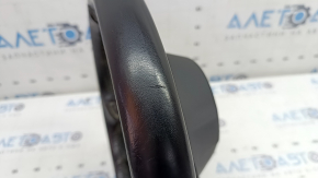 VW Tiguan 18-21 black leather steering wheel, no buttons or trim, scratches, dents